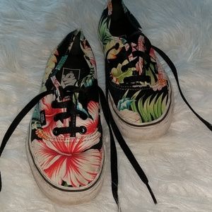 Tropical Pattered Vans Shoes